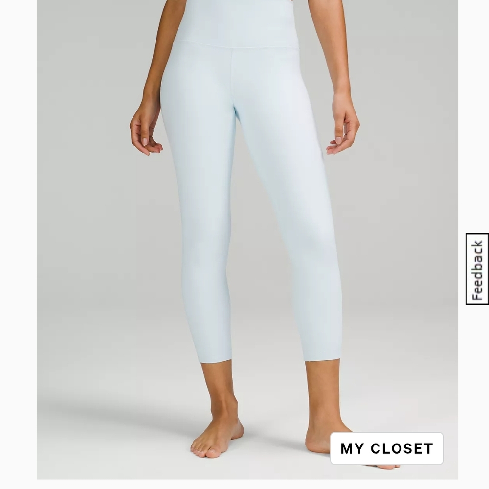 Lululemon Size 16 Align 25" Leggings in Powder Blue RARE COLOR